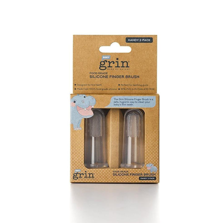 'Grin' Baby Silicone Finger Brush