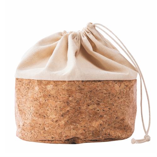 Organic Cotton & Cork Drawstring Bag