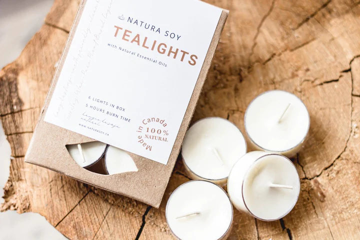 'Natura Soy' Tea Light Candles