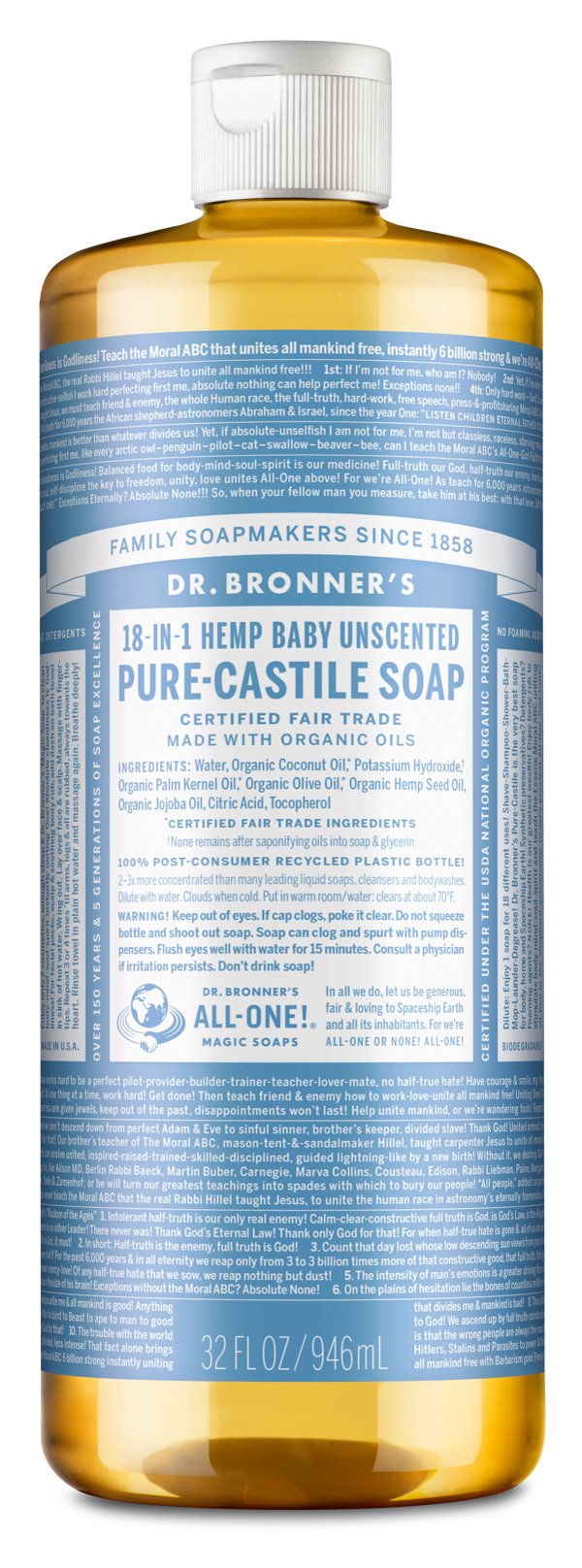 'Dr. Bronner's' Castile Soap Refill