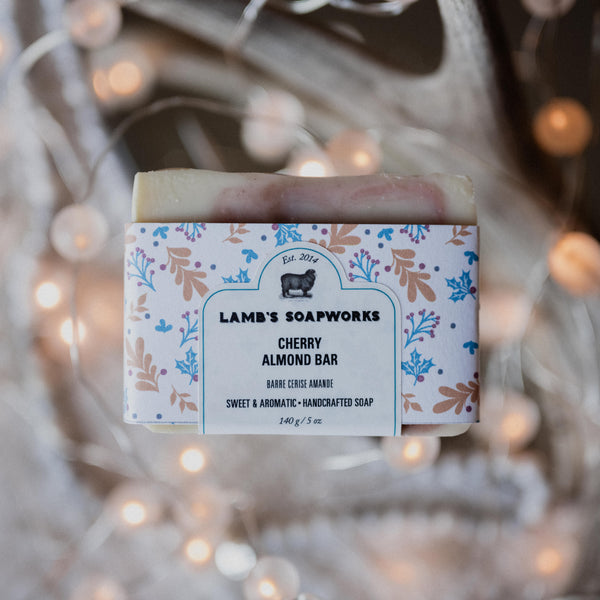 'Lambs Soapworks' Cherry Almond Bar