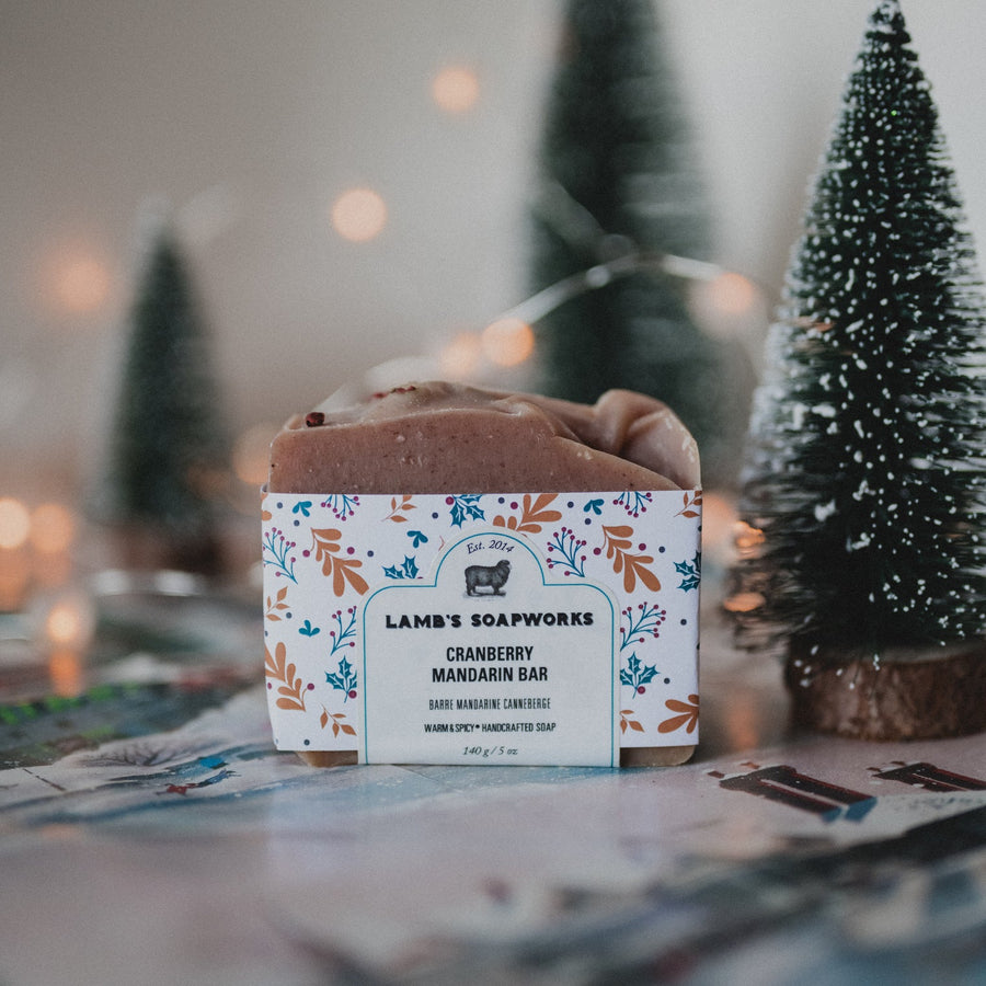 'Lambs Soapworks' Cranberry Mandarin Bar