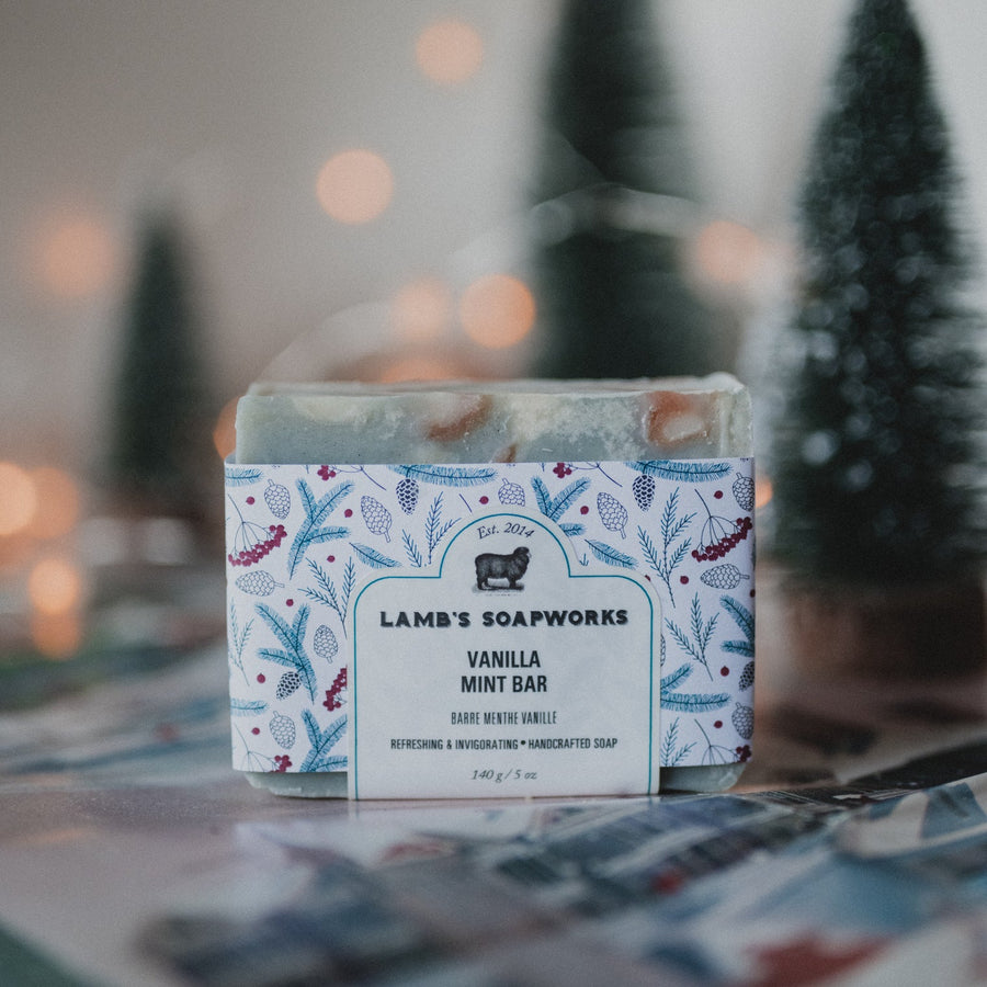 'Lambs Soapworks' Vanilla Mint Bar