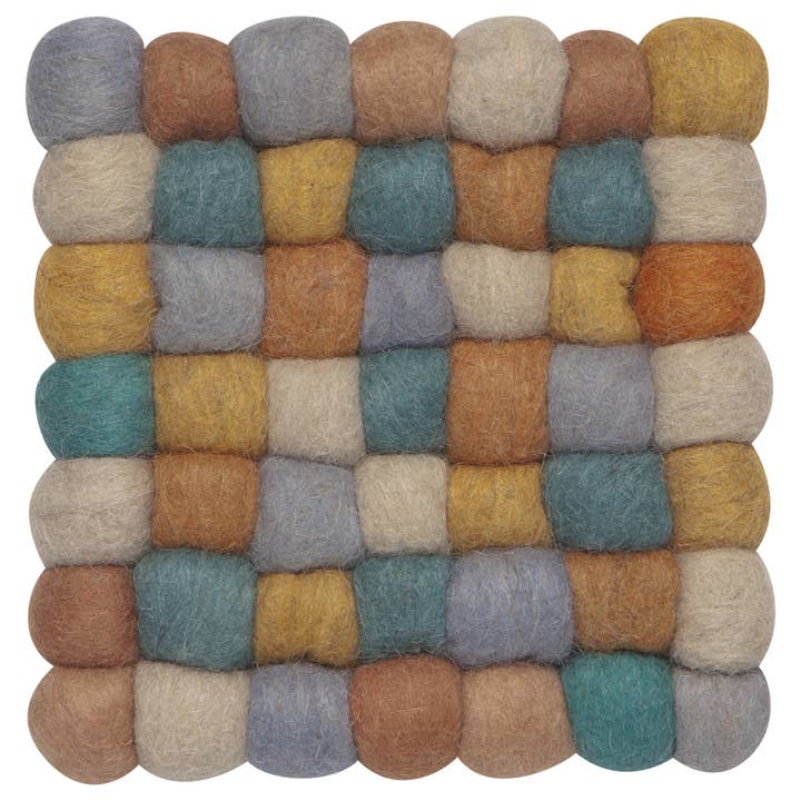 'Danica' Recycled Wool Dot Trivet