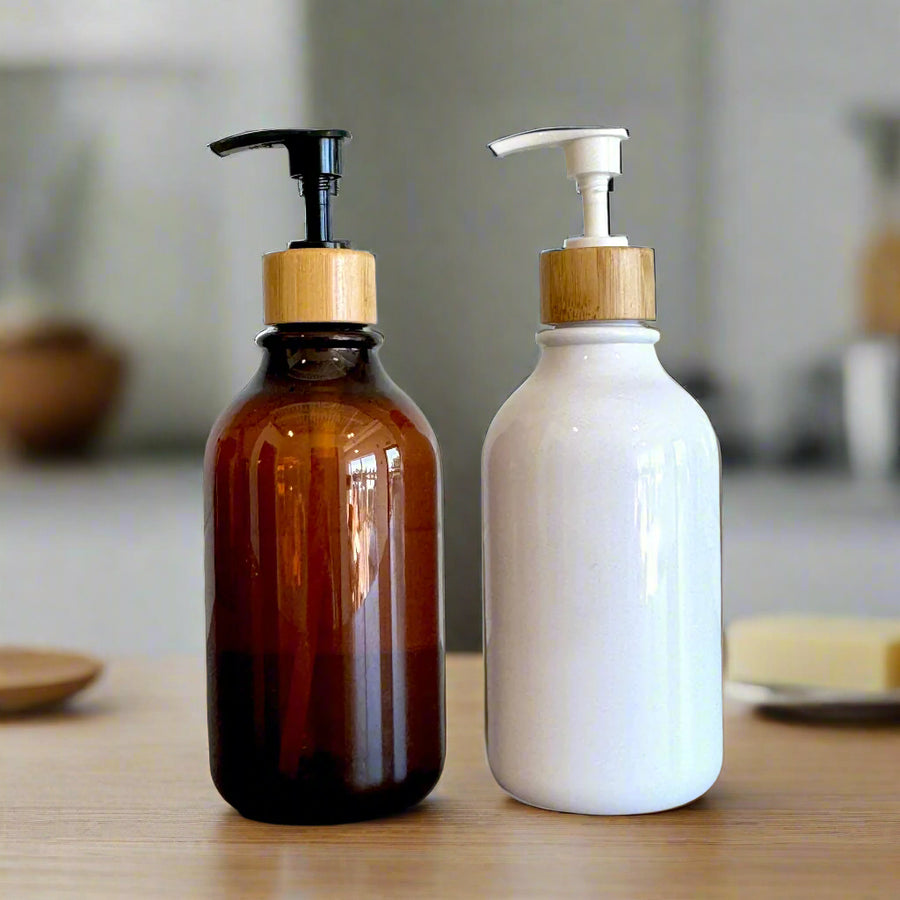 'Towne Goods' Bamboo Accent Bottle