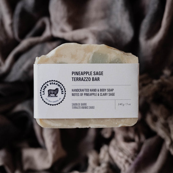 'Lambs Soapworks' Pineapple Sage Terrazzo Bar