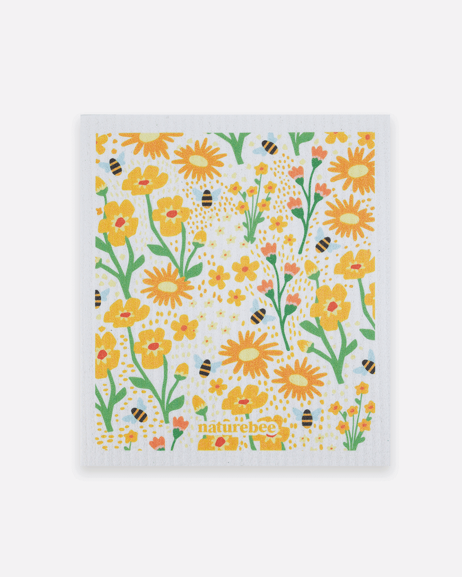 'Nature Bee'' Swedish Dishcloth