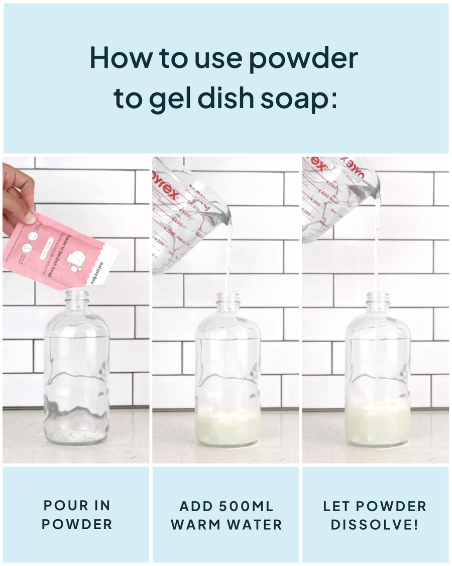 'Nature Bee' Powder to Gel Dish Soap
