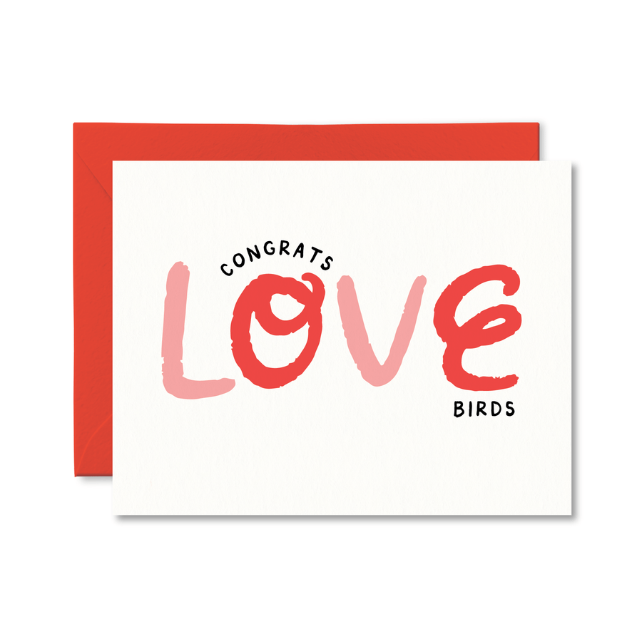 'Pretty By Her' Love Birds Card