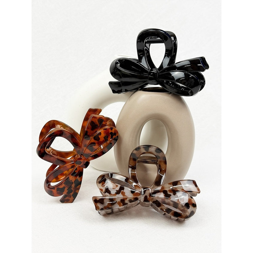 'Love&Repeat' Medium Bow Claw Clip
