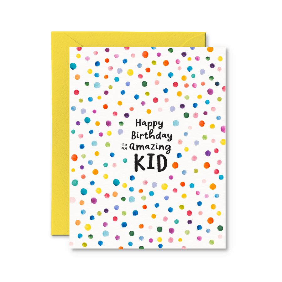 'Pretty By Her' Amazing Kid Birthday Card