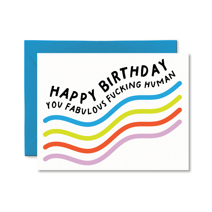 'Pretty By Her' Fab Human Birthday Card
