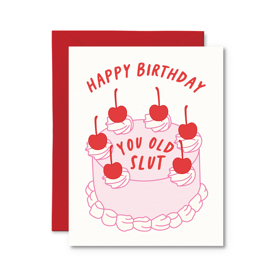 'Pretty By Her' You Old..Birthday Card