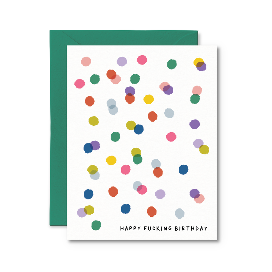 'Pretty By Her' Happy F’n Birthday Card