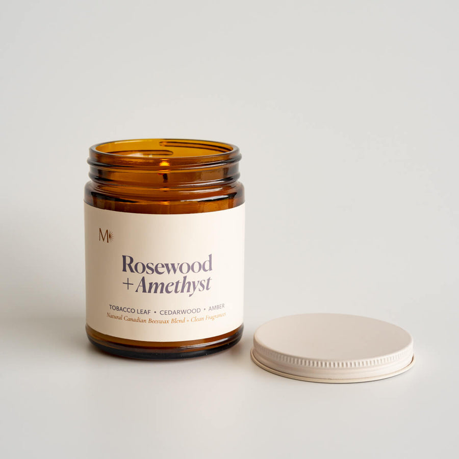 'Misiyo' Rosewood & Amethyst Candle