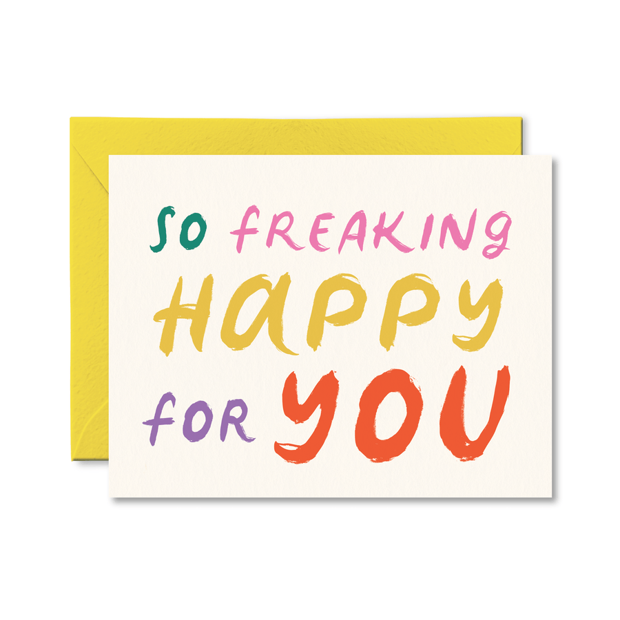 'Pretty By Her' Happy For You Card