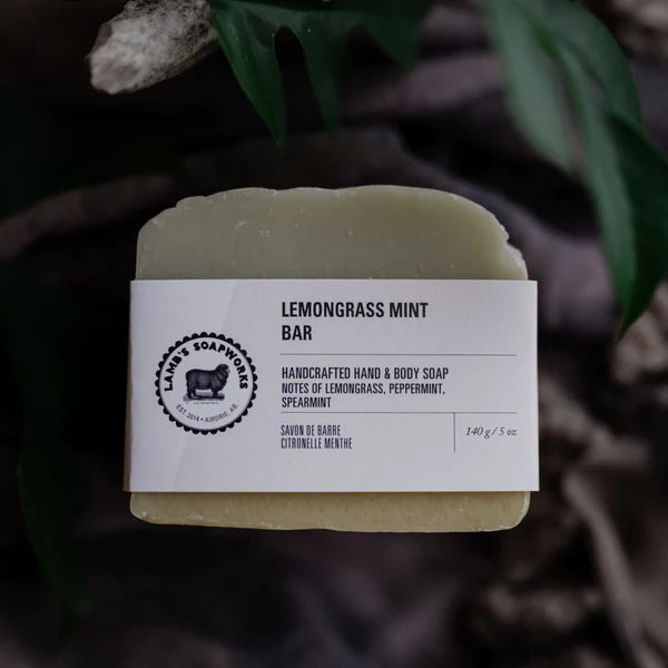 'Lambs Soapworks' Lemongrass Mint Bar