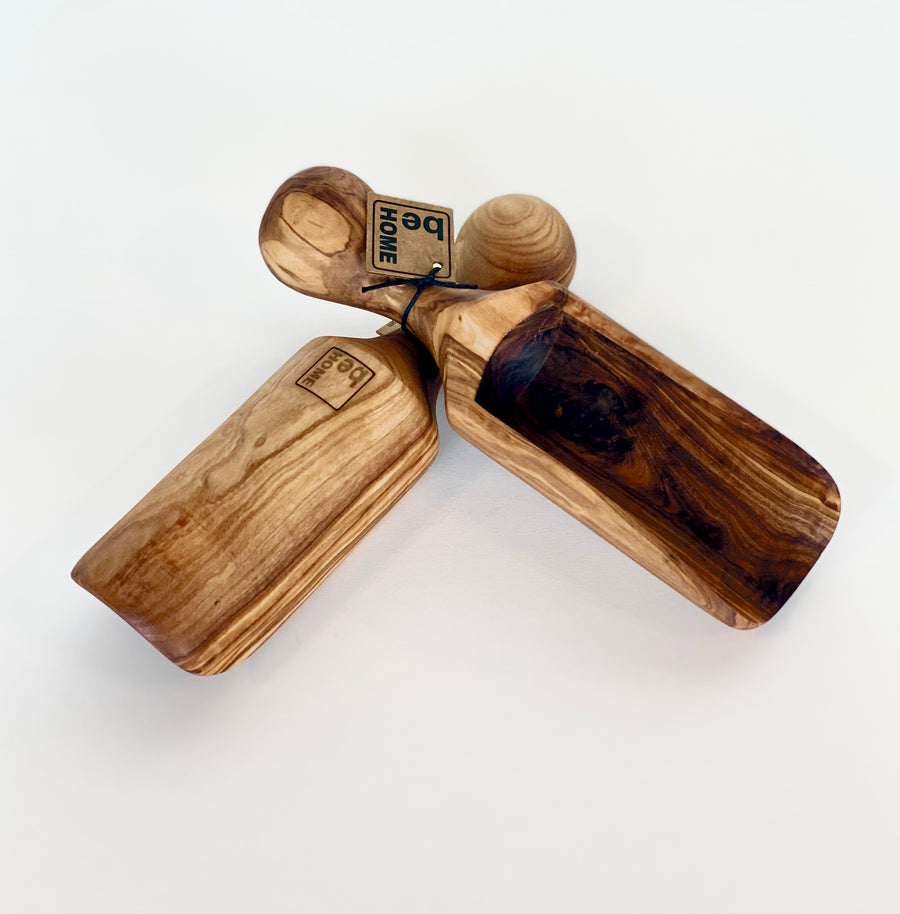 'BeHome' Large Olive Wood Scoop