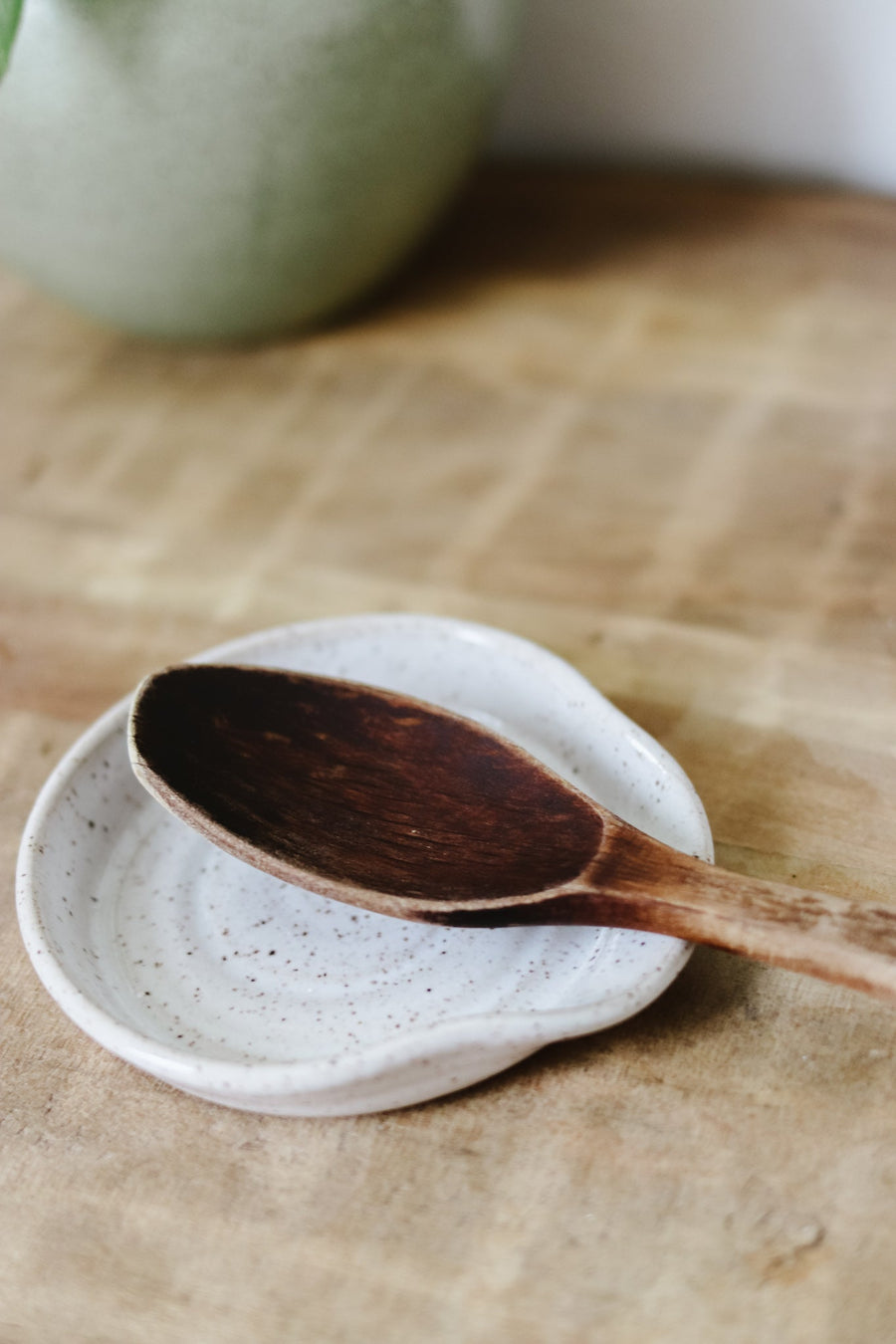 'Wheeling Clayworks' Stoneware Spoon Rest