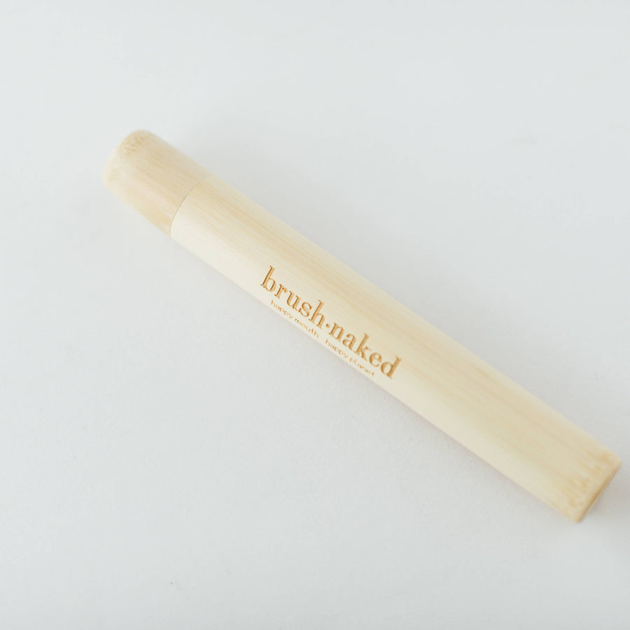 'Brush Naked' Bamboo Toothbrush Travel Tube